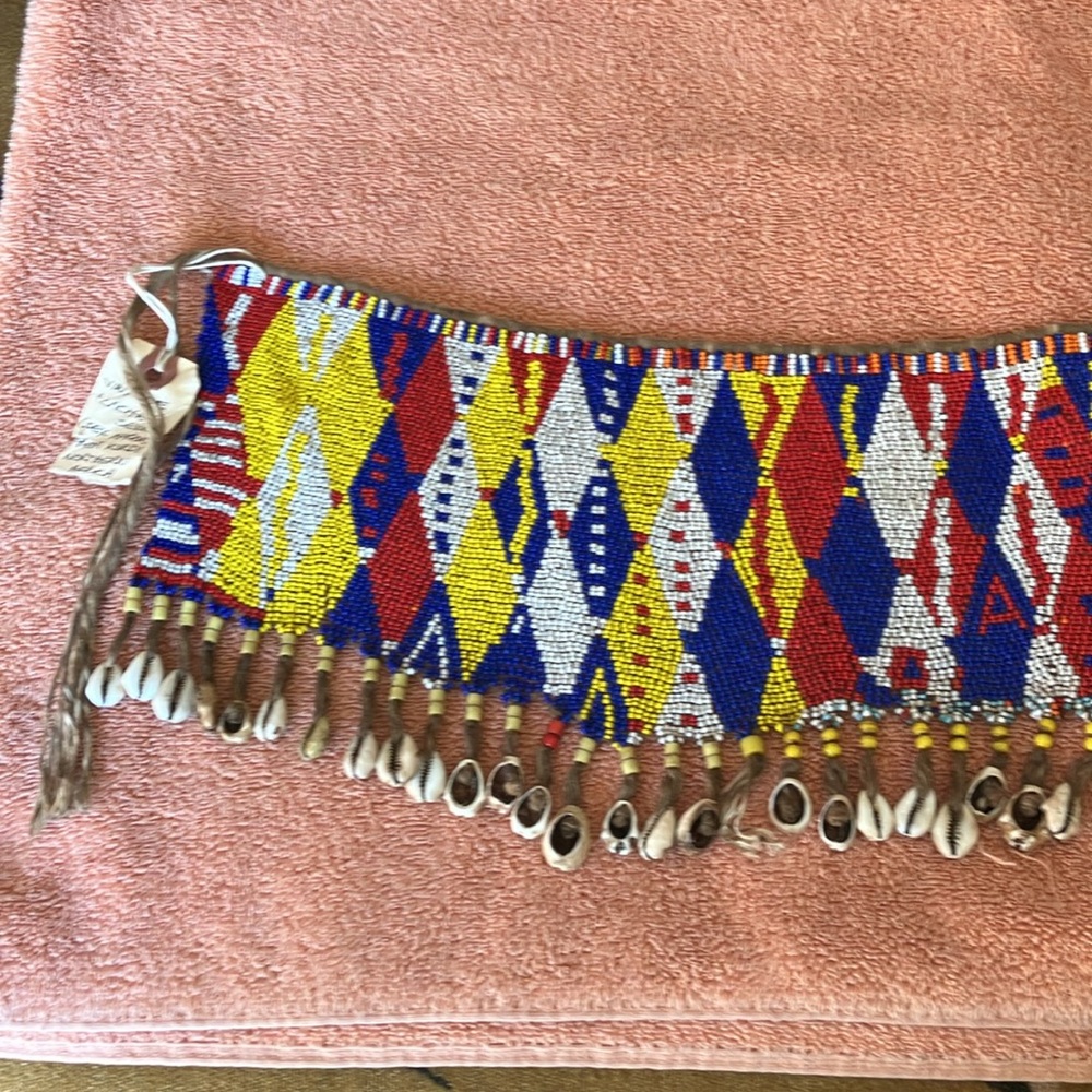 Colorful Beaded Necklace with Shell Accents - Picture 2 of 11